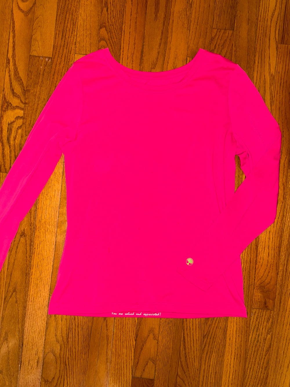 Healing Hands 5047 Melissa Long Sleeve Underscrub Top L Pink